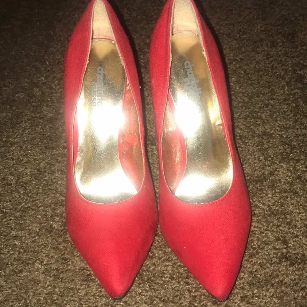 Charlotte Russe red pumps
